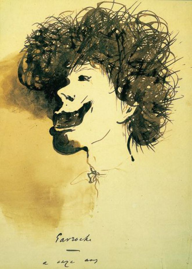 French author Victor_Hugo Watercolor Sketch